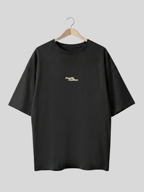 IMG_9608 Fuel & Coffee Motorsport Oversized T-Shirt – Black