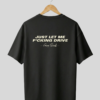 Fuel & Coffee “Just Let Me Drive” Motorsport Oversized T-Shirt – Black