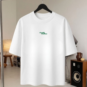 Fuel & Coffee Classic Mini Car Oversized T-Shirt – White