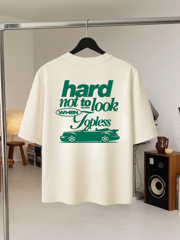 italian-cuisine-night-3 Fuel & Coffee Topless Classic Car Oversized T-Shirt - Off-White